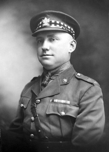Lieutenant L.F.Green wearing the diced band on his Service Dress cap. Permission for variance this was not forthcoming and the ALI was advised to cease this practice. The photo is that much more interesting as Lt Green wears the cap badge of the 2nd Battalion, CEF, which was raised in large part by the ALI, now perpetuated by the Hastings and Prince Edward Regiment. Photo courtesy the Hastings and Prince Edward Regiment museum.