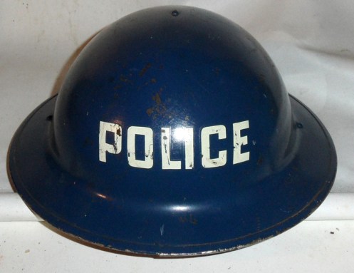 MKII Helmet manufactured  by CLC, dated 1941 and clearly marked POLICE.