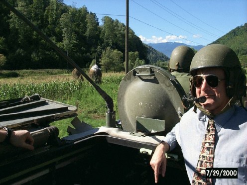 Canadian Ambassador to Bosnia wearing a Gentex DH132A