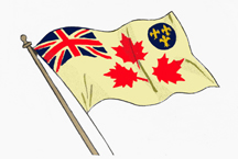 Coloured interpretation of the Canadian Army 'Battle Flag'.