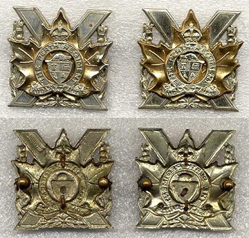 White metal finish 3 piece Scully made collars