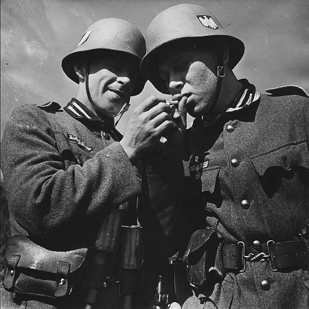 Two members of the Ist Canadian Division German Demonstration  team.