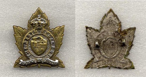 The earliest known version circa late 1920’s early 1930 came off a pre war pattern officers’ service dress cap. Unlike subsequent examples, this pattern is a one piece crude casting and plated in gilt and silver. The silver plating has worn over the years in several areas. The lugs are cast as part of the badge. This was likely done as a cheaper alternative to purchasing a professionally made one.