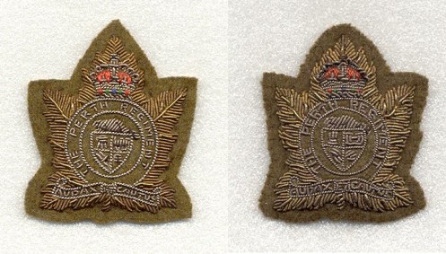 These embroidered badges were primarily for wear on berets. 