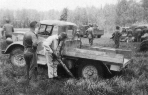The top halves of the body have been folded down on this example, also from the Canadian Armoured Fighting Vehicle School, circa 1940. MilArt photo archives