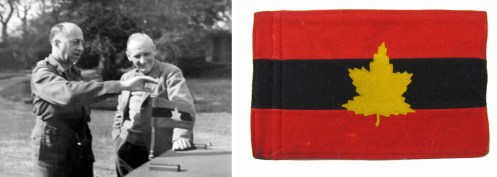 Vehicle pennant of the Commander of an Army, in this case Gen. Crerar GOCinC of the First Canadian Army.