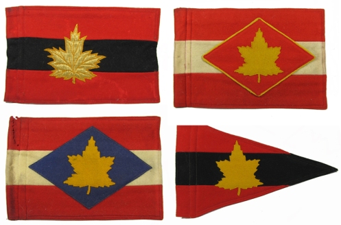 Top row, Army Commander, First Canadian Army. GOC 1 Canadian Corps. Bottom row, GOC 2 Canadian Corps, Division Commander.