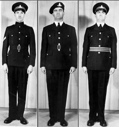 Three more propsaed uniforms. Many of these were simply variants on three basic themes - colour, collar and headdress.