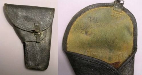 Second pattern holster with a black finish as used by Armoured and Rifle units postwar. Authro's collection