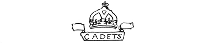 Militia & Defence drawing of the "King's Cadet" badge.