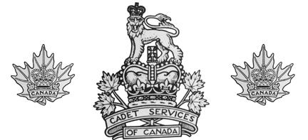 The 1956 badge showing the ST. Edwards Crown and the modern (in 1956) Maple Leaf collar badges.