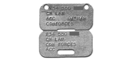 The final style was decided upon in early 1945 but was put on hold after VJ-day. The new disc was finally issued in time for use in Korea. Author's collection