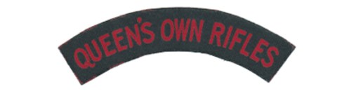 QORofC canvas insignia – Graham Humphrey Collection 