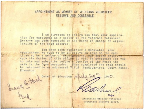 Letter of appointment to a volunteer.