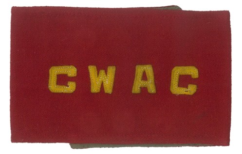 CWAC armband consisting of die-cut lettering sewn to a quality Melton wool armband with khaki lining. Courtesy the late Doug Townend