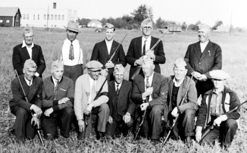 One of the few photos showing a group of VVR volunteers. Courtesy J.J. Boulton