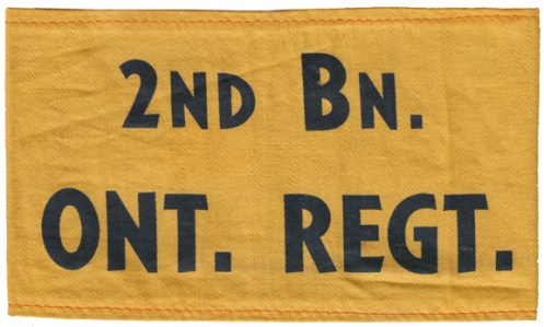 2nd Bn, Ontario Regiment. Courtesy B. Alexander © 2014. Image may not be used without express permission.