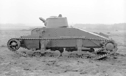 Mechanization Experimental Establishment. By November 1939, the limitations of the solitaire machine gun armament (either one .303-inch Vickers machine gun, or one .50-inch Vickers machine gun) of the A11, and the need for better armoured protection of the crew, and for greater firepower, lead, to the design of the Infantry Tank Mark II, Matilda II (A12), since to incorporate the needed improvements, was not feasible with the basic A11 design. Source: IWM (KID 158).