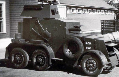 1935 armoured car showing the early mark. MilArt photo archives