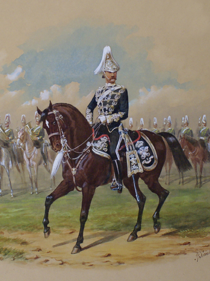 Note the highly detailed and colourful sabretache worn by this officer of the 2nd Cavalry Regiment. Anne S. K. Brown Library, Brown University, courtesy Rene Chartrand.