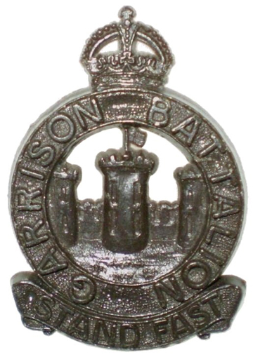 An example of a production badge. The thickness of the badge, required to prevent excessive wastage, was disliked by the battalion.