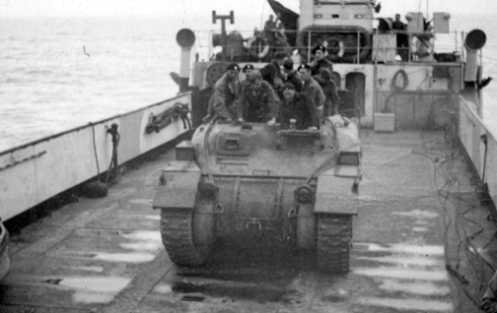 A front view of a ‘Ram’ armoured gun tower, showing the front towing hook which was removed as part of the conversion to that of a ‘Ram’ armoured personnel carrier. MilArt photo archives