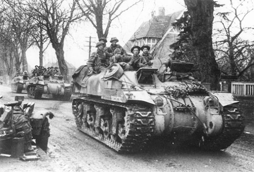 ‘Ram’ Kangaroo armoured personnel carriers of “A” Squadron, 49th Armoured Personnel Carrier Regiment, Royal Armoured Corps. Source: Bovington Tank Museum (BTM 1115-B3)