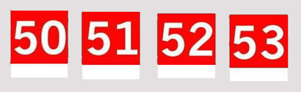 Artistic illustrations of the ‘Arm of Service’ markings for, from left to right, Headquarters, 2nd Canadian Armoured Brigade (Independent), 6th Canadian Armoured Regiment (1st Hussars), 10th Canadian Armoured Regiment (The Fort Garry Horse), and 27th Canadian Armoured Regiment (The Sherbrooke Fusilier Regiment), all with the horizontal 2-inch (5-centimetre) high white bar added to the bottom (denoting ‘Army Troops’), as described in the text. Source: author