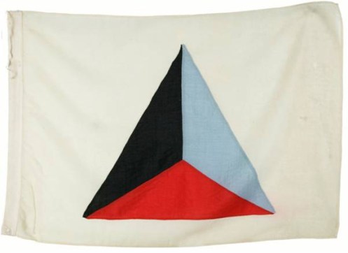 The 'Battalion Colour'. The battle patch was believed to be sufficient symbology for immediate recognition. Courtesy of the author