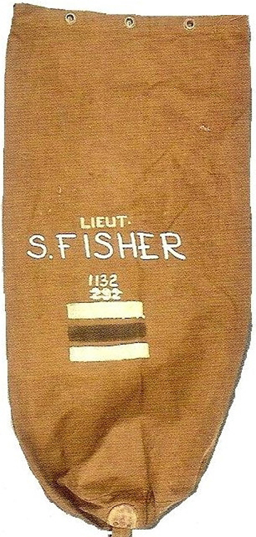 An officer’s kitbag, on which his old (‘292’) and new (‘1132’) unit serial numbers are applied. Source: Authors’ image file