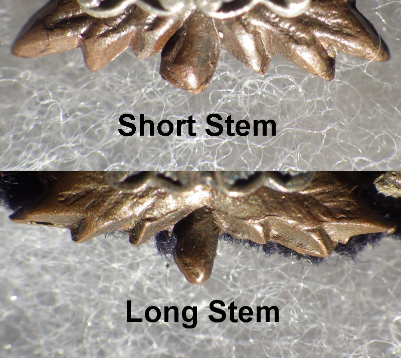 5) Short and Long Maple Leaf stem variants